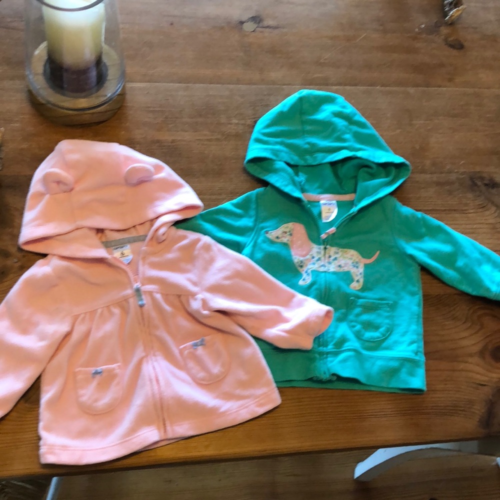Lot of baby girl jackets